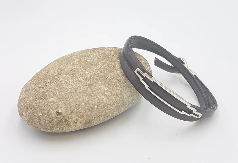 Bracelet en cuir de vachette