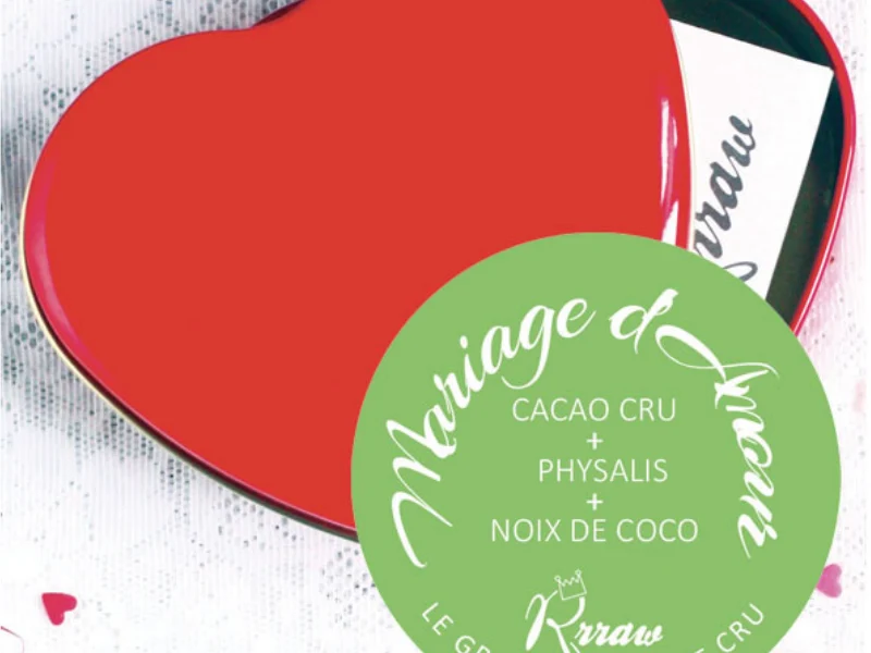 Le Coffret Coeur D'Amour x Doux rêves - Truffes et Fèves de Cacao cru