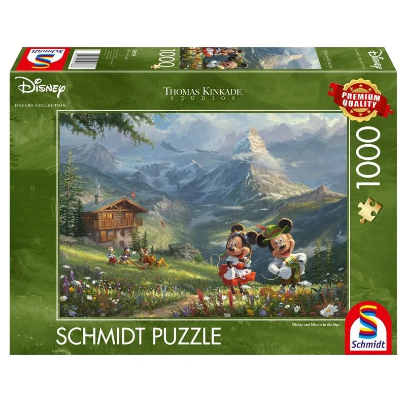 Puzzle Disney - Mickey Et Minnie Dans Les Alpes