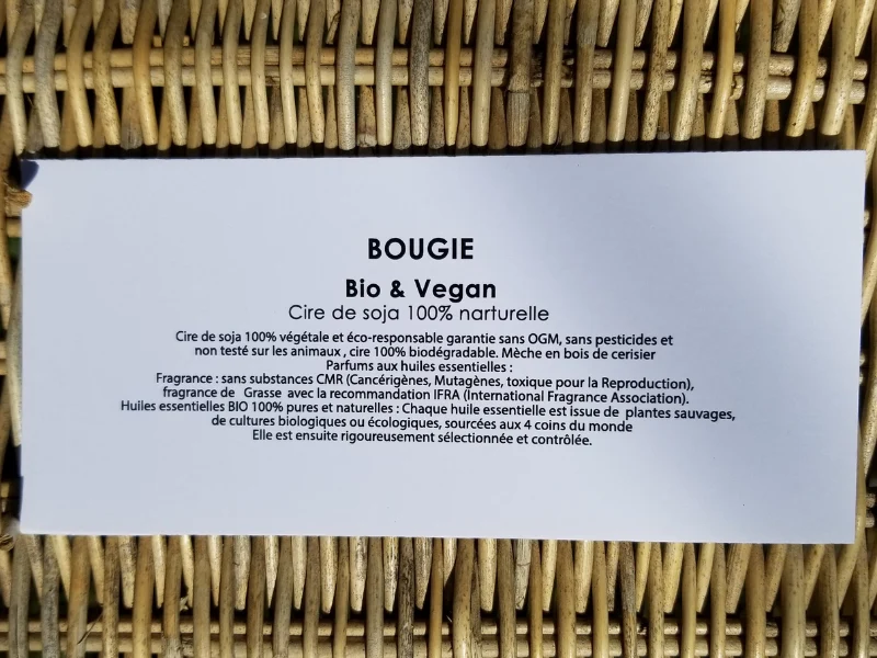 Bougie 100% naturelle et diffuseur à tiges par capillarité
