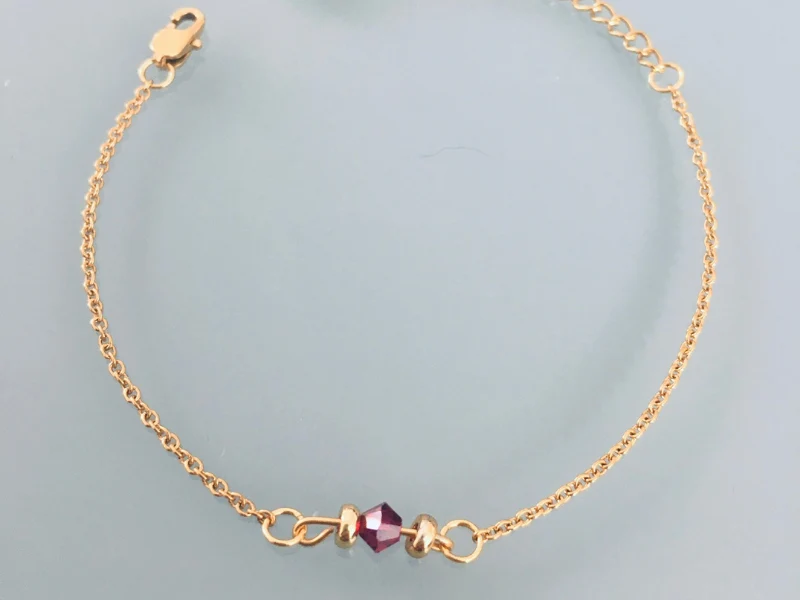 Ensemble de bracelets avec pierres Swarovski