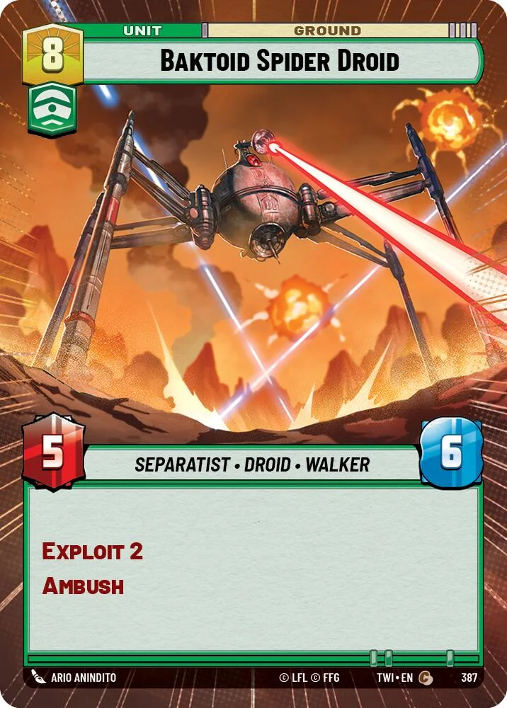 Droïde araignée Baktoid (Hyperespace) (387) [Le Crépuscule de la République]