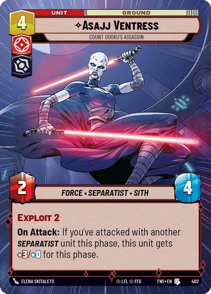 Asajj Ventress - Assassin du Comte Dooku (Hyperespace) (402) [Le Crépuscule de la République]