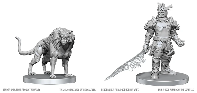 Figurines D&D : WV28 Chien de l'enfer et Narzugon