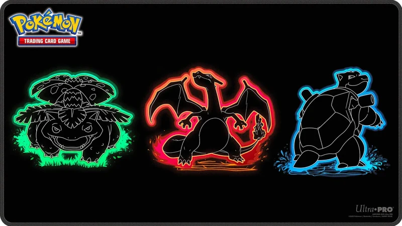 Tapis de jeu métallisé - Pokémon - Kanto néon