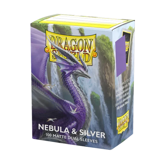 DRAGON SHIELD - DOUBLE MAT - NÉBULEUSE ET ARGENT
