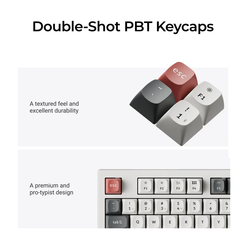 Keychron K10 Ultra 8K Wireless Custom Mechanical Keyboard - Apex Brown Switch (White)