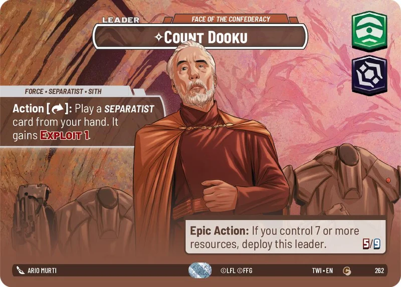 Comte Dooku - Le visage de la Confédération (Showcase) (262) [Le Crépuscule de la République]