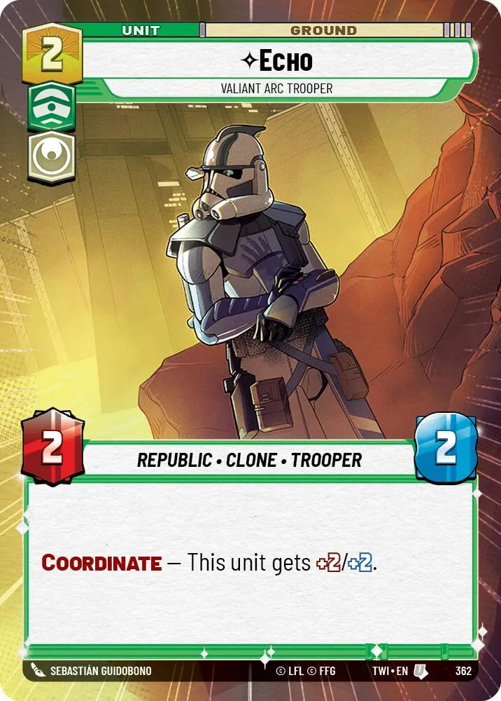 Echo - Soldat ARC vaillant (Hyperespace) (362) [Crépuscule de la République]