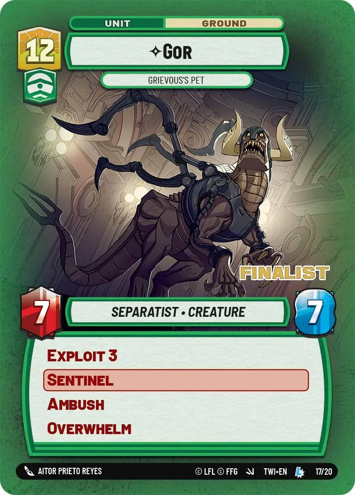 Gor - L'animal de compagnie de Grievous (Finaliste) (17/20) [Promotions Store Showdown]