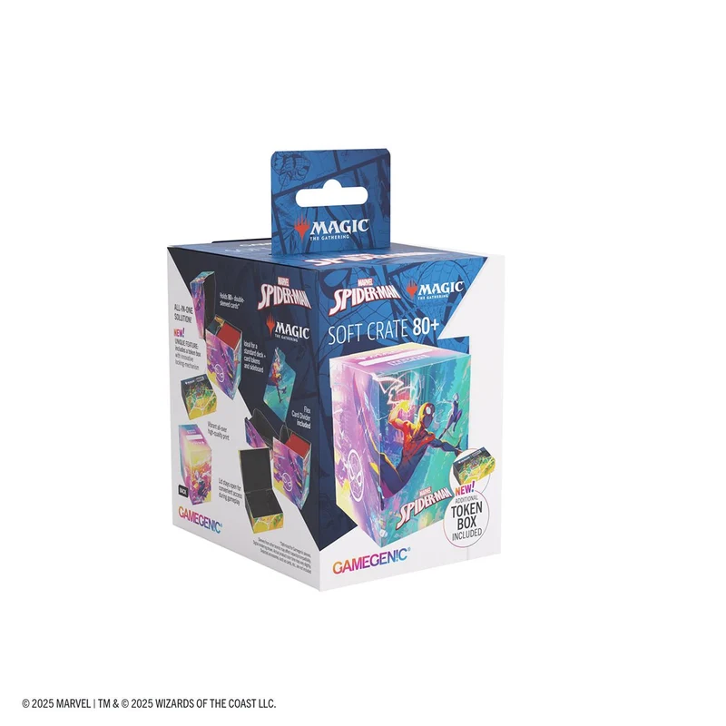 BOÎTE DE RANGEMENT GAMEGENIC - SPIDER-MAN - PORTE-CARTES SOUPLE 80+ CT