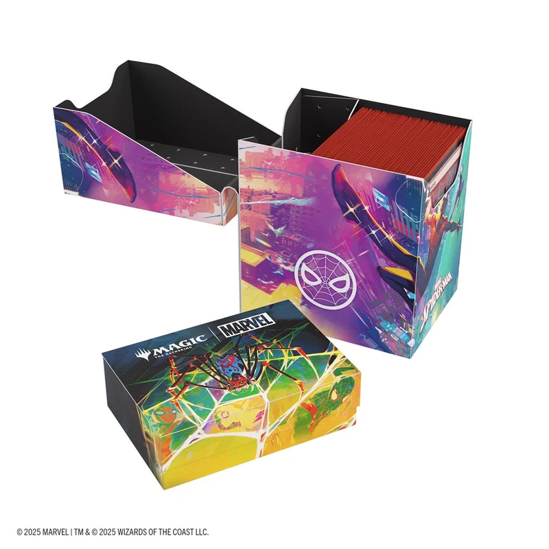 BOÎTE DE RANGEMENT GAMEGENIC - SPIDER-MAN - PORTE-CARTES SOUPLE 80+ CT