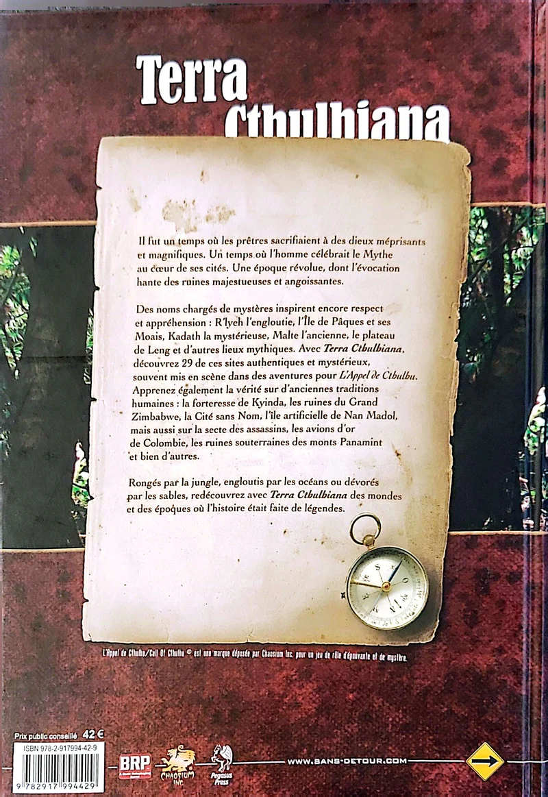 L'APPEL DE CTHULHU - TERRA CTHULIANA - LIVRE D'AVENTURE [FRE]
