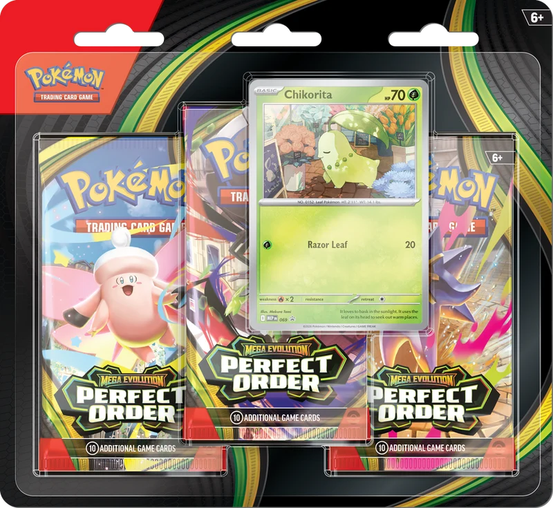 JCC POKÉMON ME03 : BLISTER DE 3 PACKS ORDRE PARFAIT