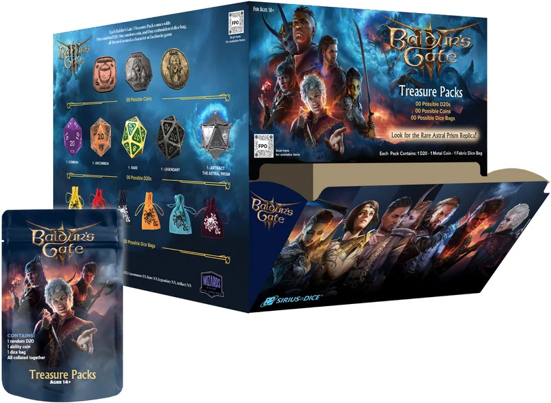 SIRIUS DICE - PACKS DE TRÉSORS - BALDUR'S GATE III