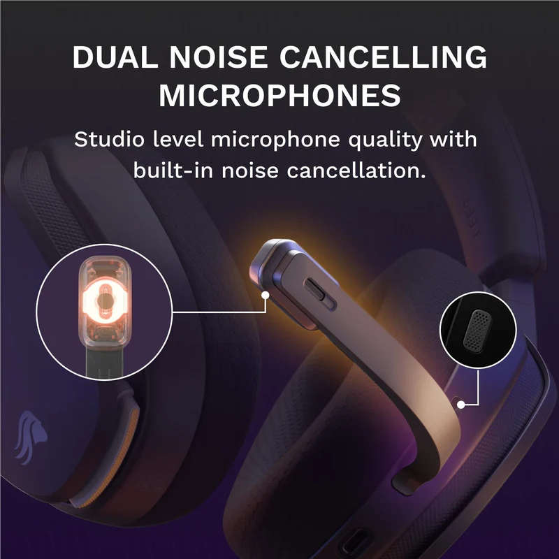 Glorious GHS Wireless InfinitePlay Gaming Headset for PC, PS5, PS4, Switch (Black)