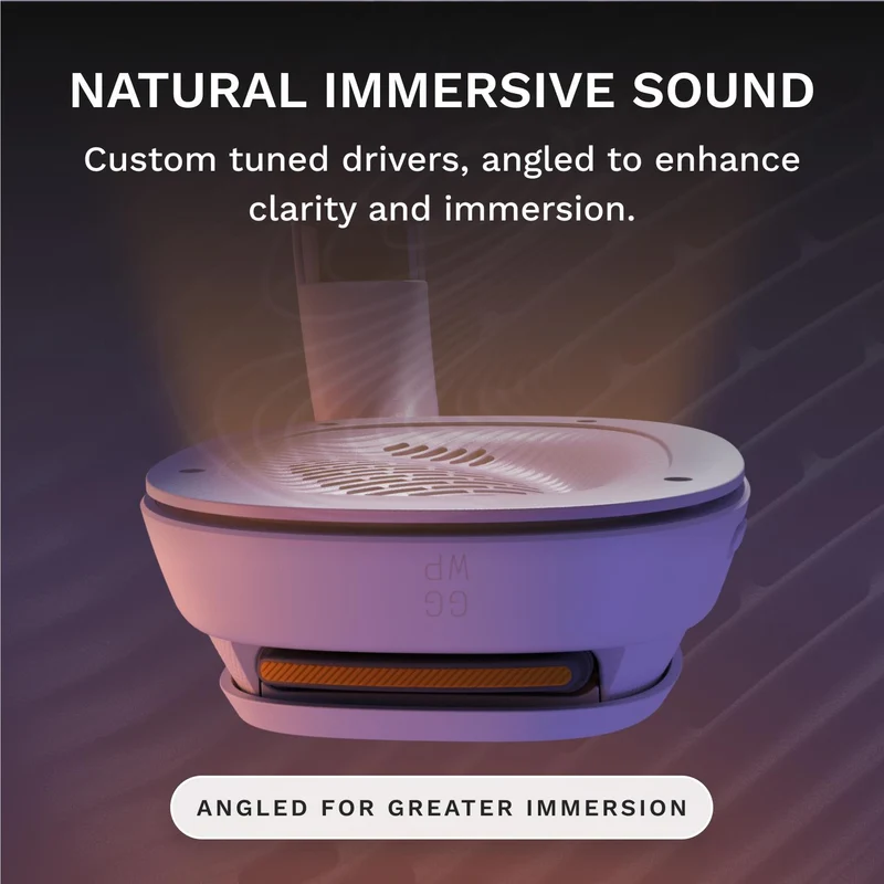 Glorious GHS Wireless InfinitePlay Wireless Gaming Headset for PC, PS5, PS4, Switch (White)