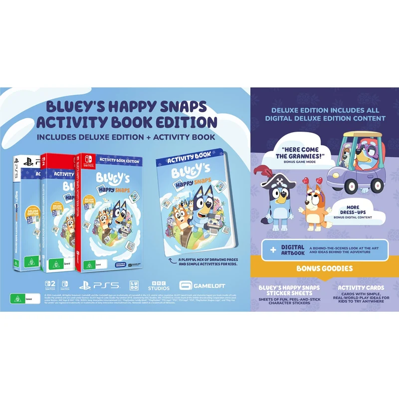 Bluey's Happy Snaps: Activity Book Edition