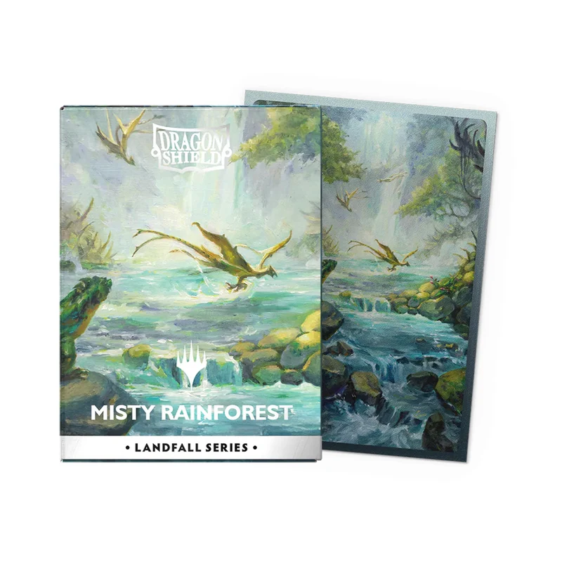 DRAGON SHIELD - SÉRIE LANDFALL - POCHETTES ARTISTIQUES : FORÊT TROPICALE BRUMIÈRE