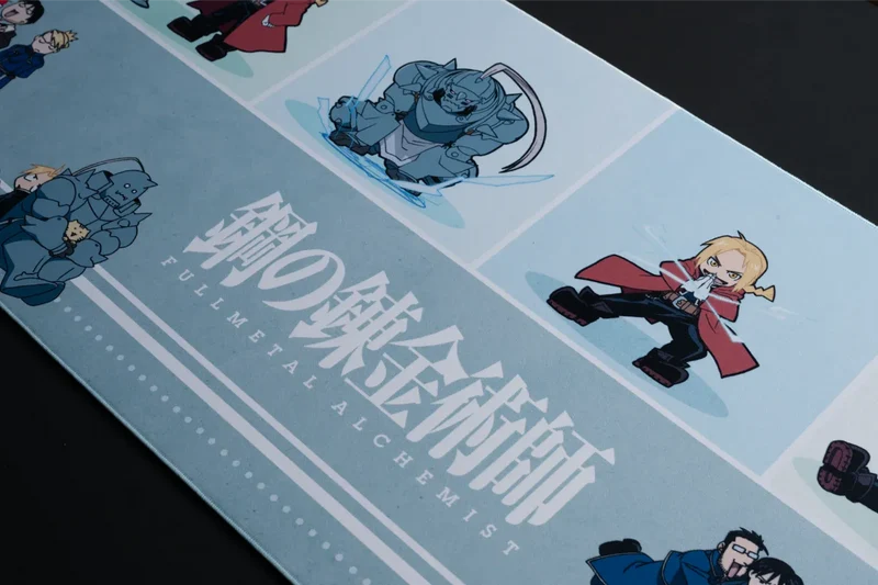 ARBITER STUDIO FMA BROTHERHOOD XL 900x400mm Cloth Mousepad (Chibi Alcehmists)