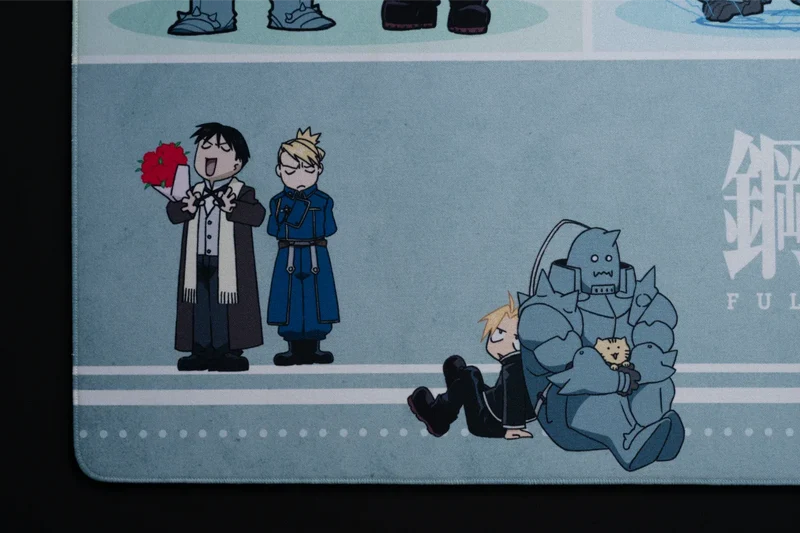 ARBITER STUDIO FMA BROTHERHOOD XL 900x400mm Cloth Mousepad (Chibi Alcehmists)