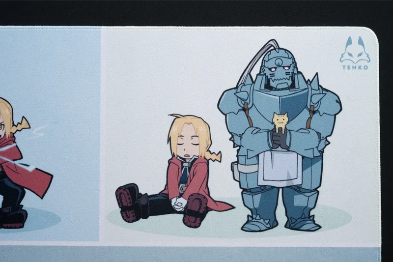 ARBITER STUDIO FMA BROTHERHOOD XL 900x400mm Cloth Mousepad (Chibi Alcehmists)