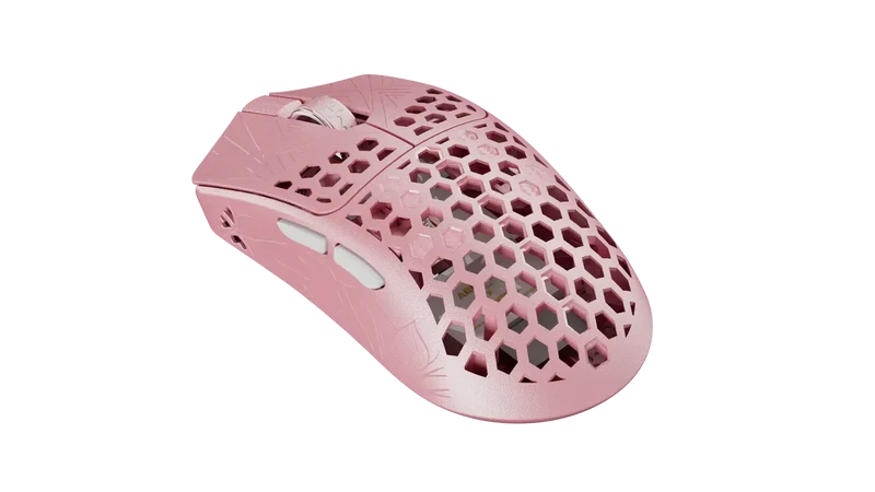 ARBITER STUDIO TENKO Akitsu Medium Carbon Fiber 8K Wireless Gaming Mouse (Pink)