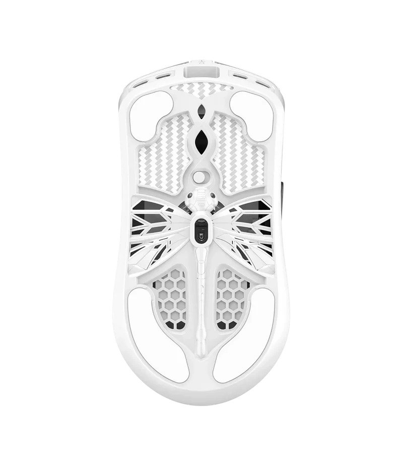 ARBITER STUDIO TENKO Akitsu Medium Carbon Fiber 8K Wireless Gaming Mouse (White)