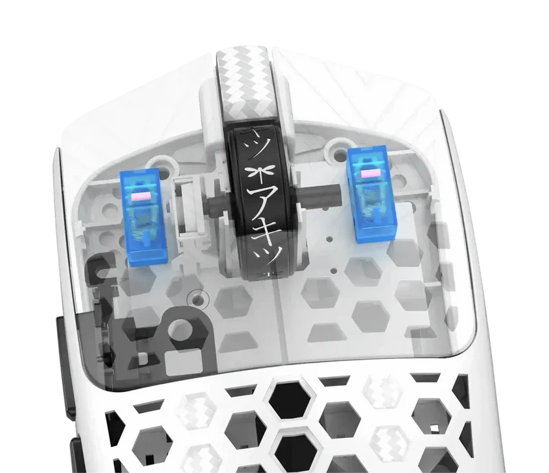ARBITER STUDIO TENKO Akitsu Medium Carbon Fiber 8K Wireless Gaming Mouse (White)