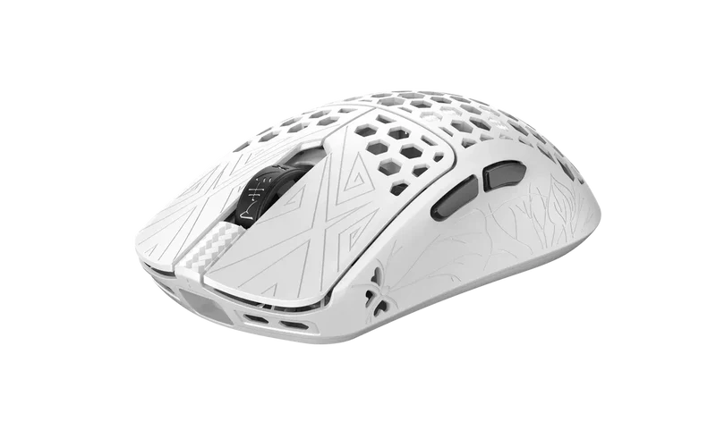 ARBITER STUDIO TENKO Akitsu Medium Carbon Fiber 8K Wireless Gaming Mouse (White)