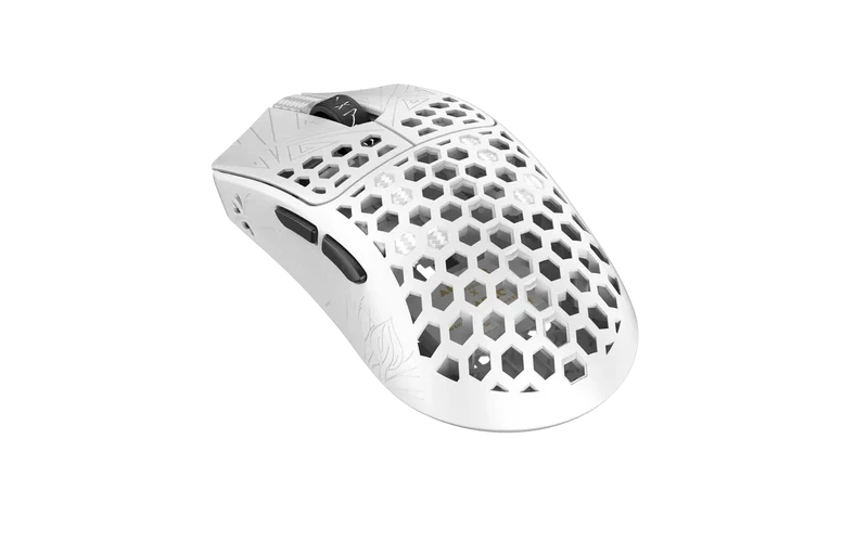 ARBITER STUDIO TENKO Akitsu Medium Carbon Fiber 8K Wireless Gaming Mouse (White)
