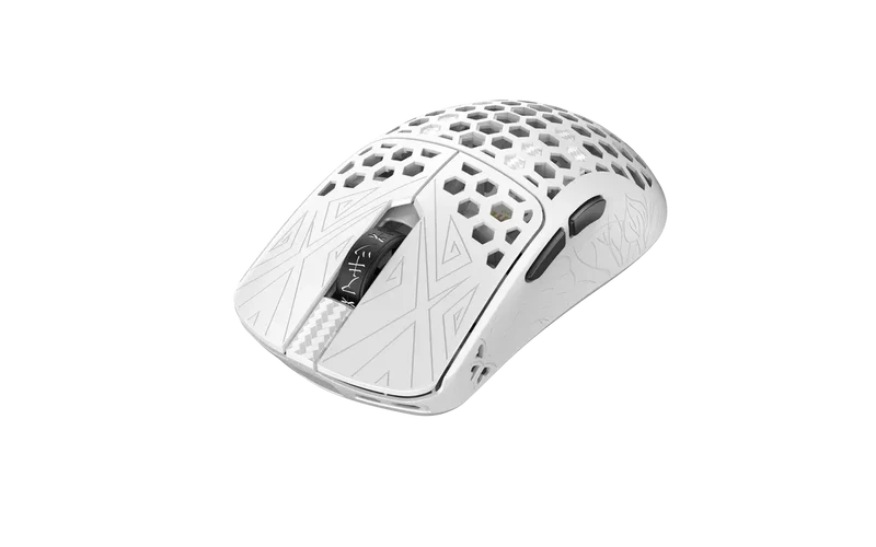 ARBITER STUDIO TENKO Akitsu Medium Carbon Fiber 8K Wireless Gaming Mouse (White)