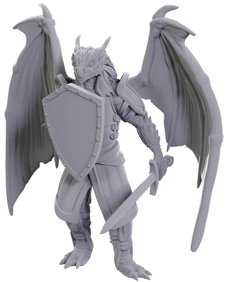 D&D MINIS : WV25 DRAGONBORN OF BAHAMUT