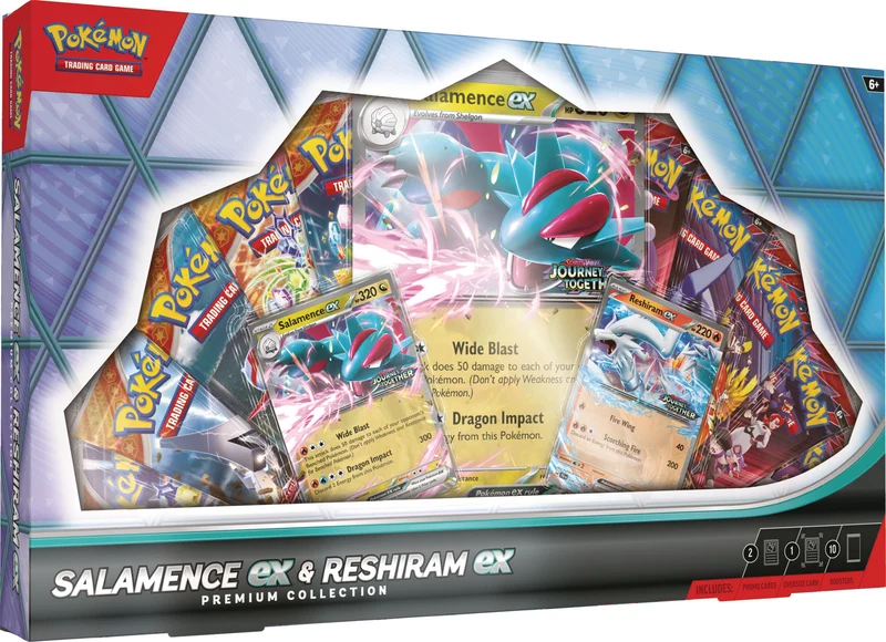 JCC POKÉMON : COLLECTION EX PREMIUM SALAMENCE & RESHIRAM