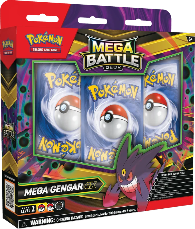 JCC POKÉMON : MÉGA-DECKS DE COMBAT GENGAR EX