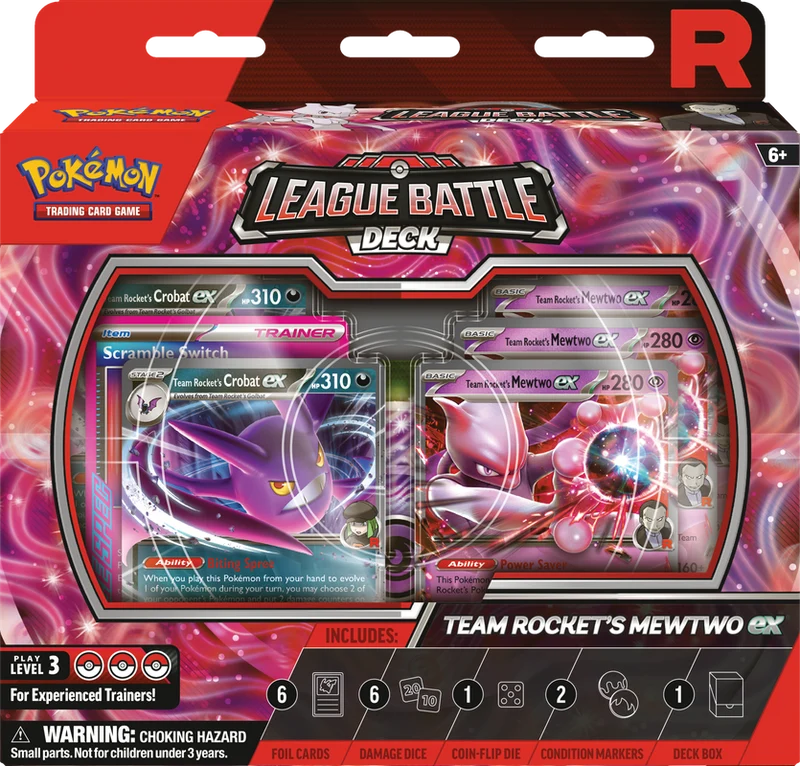 JCC POKÉMON : DECK DE COMBAT DE LIGUE TEAM ROCKET MEWTWO EX
