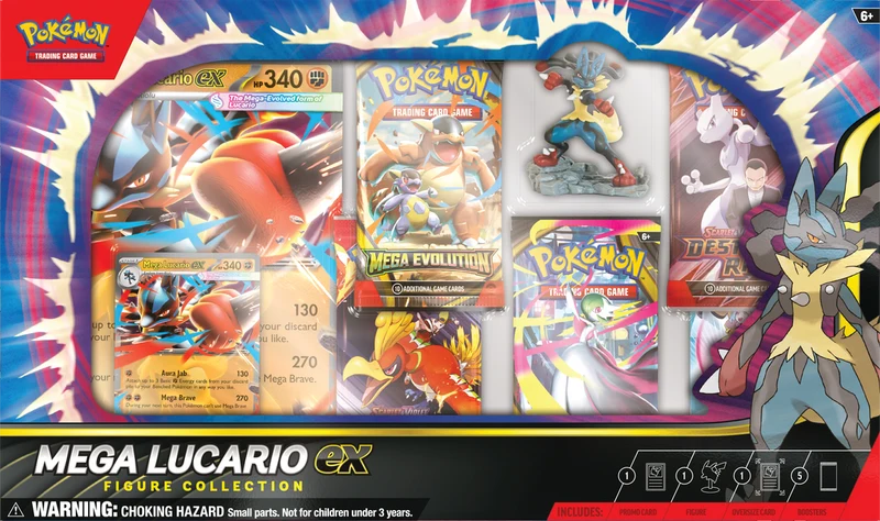 JCC POKÉMON : COLLECTION DE FIGURINES MEGA LUCARIO EX