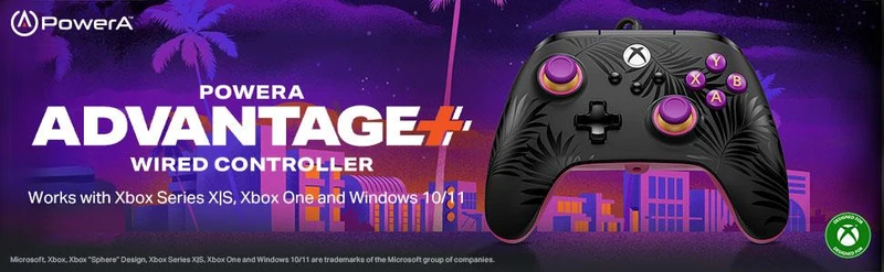 PowerA Advantage Plus Wired Controller for XBOX Series X|S (Moonlit Palms)