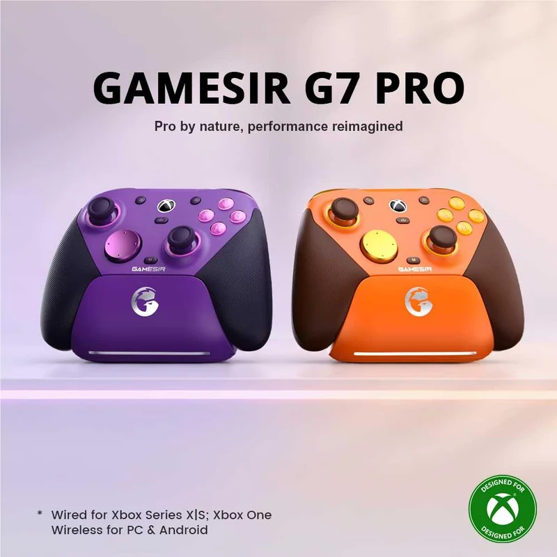 GameSir G7 Pro Wireless Controller for PC & Mobile - Wired for XBOX (Plum Purple)
