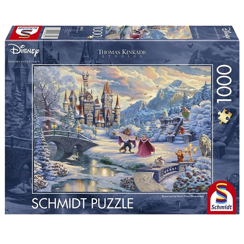 Puzzle Disney - La Belle Et La Bête : Enchantement Hivernal