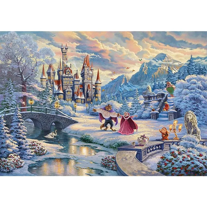 Puzzle Disney - La Belle Et La Bête : Enchantement Hivernal