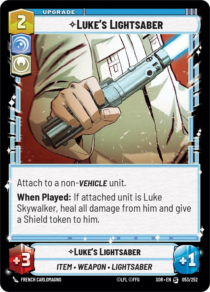 Sabre laser de Luke (053/252) [Étincelle de rébellion]