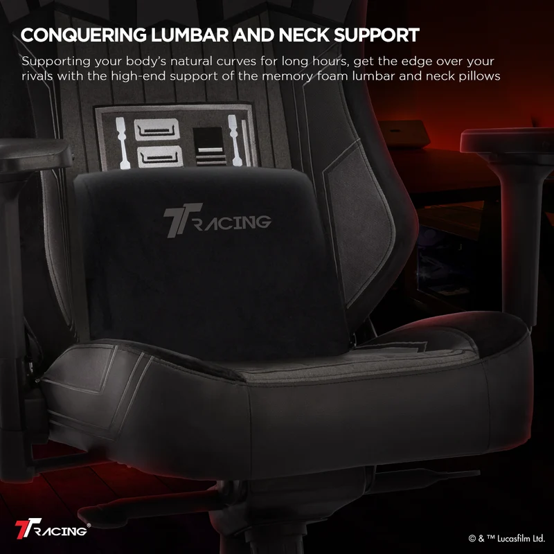 TTRacing Maxx Air Threads Fabric Gaming Chair - Darth Vader Edition