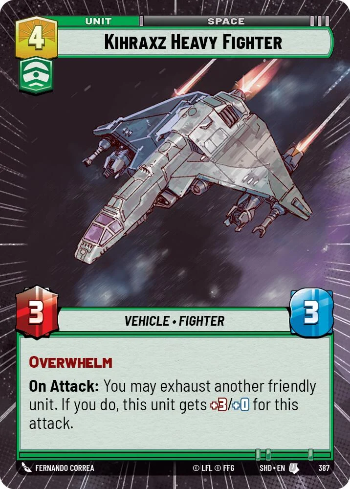 Kihraxz Heavy Fighter (Hyperespace) (387) [Ombres de la Galaxie]