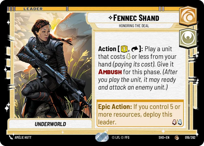 Fennec Shand - Honorer l'accord (016/262) [Shadows of the Galaxy]