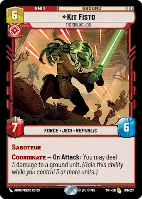 Kit Fisto - Le Jedi souriant (165/257) [Le Crépuscule de la République]