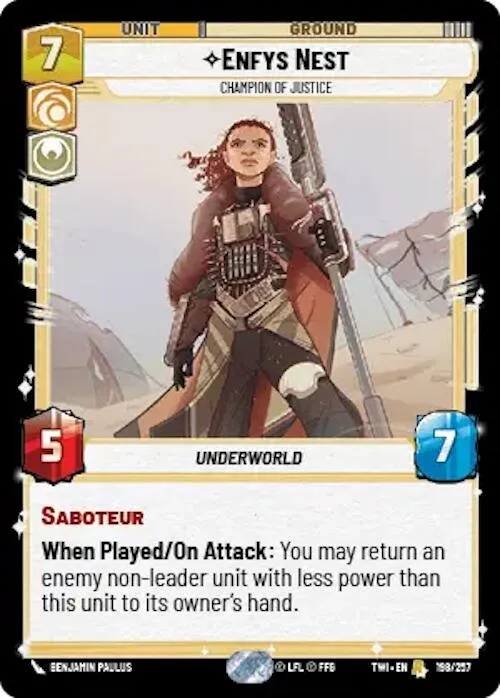 Enfys Nest - Champion de la Justice (198/257) [Le Crépuscule de la République]