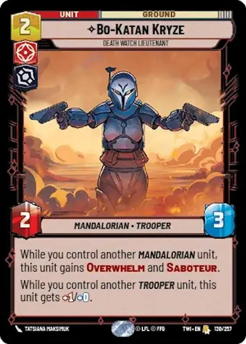 Bo-Katan Kryze - Lieutenant de la Death Watch (130/257) [Le Crépuscule de la République]