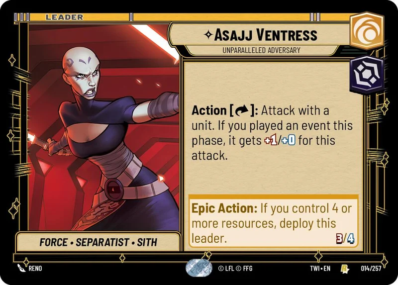 Asajj Ventress - Adversaire sans égal (014/257) [Le Crépuscule de la République]