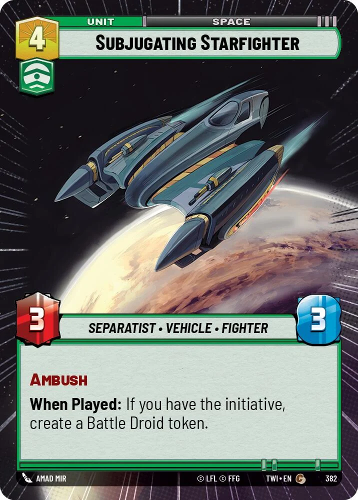 Chasseur stellaire subjuguant (Hyperespace) (382) [Le Crépuscule de la République]